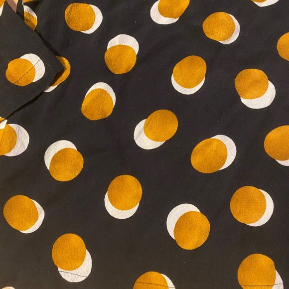 Kachel x Anthropologie Polka Dot Button Back Top Blouse Size 8 - Picture 6 of 6